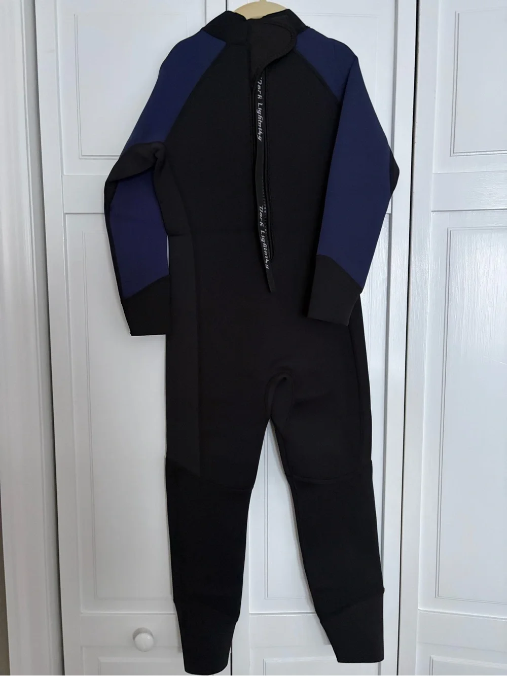 Youth Black and Navy Wetsuit One-Piece - Performance Swim